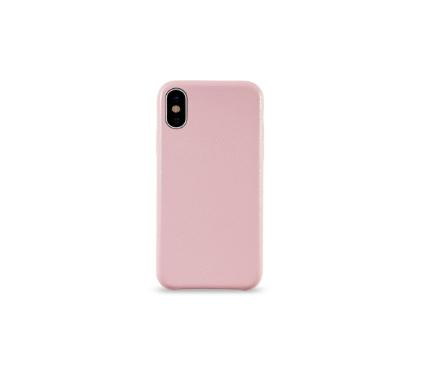 Etui Leather Case do iPhone X różowe - 1388485 - zdjęcie